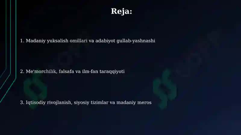 9-12-asrlardamamlakatlarhududidaroʻyberayotganma'daniyuygʻonishlar 2