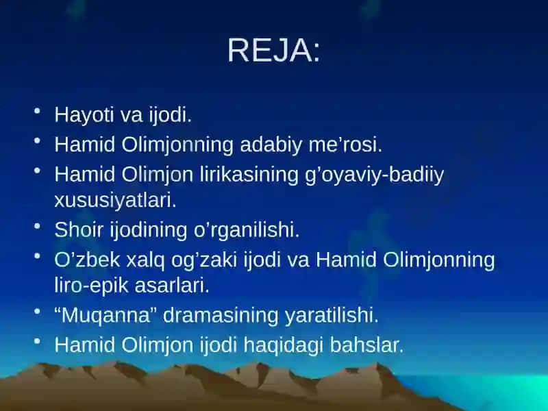 Olimjon H. Tanlangan asarlar 2