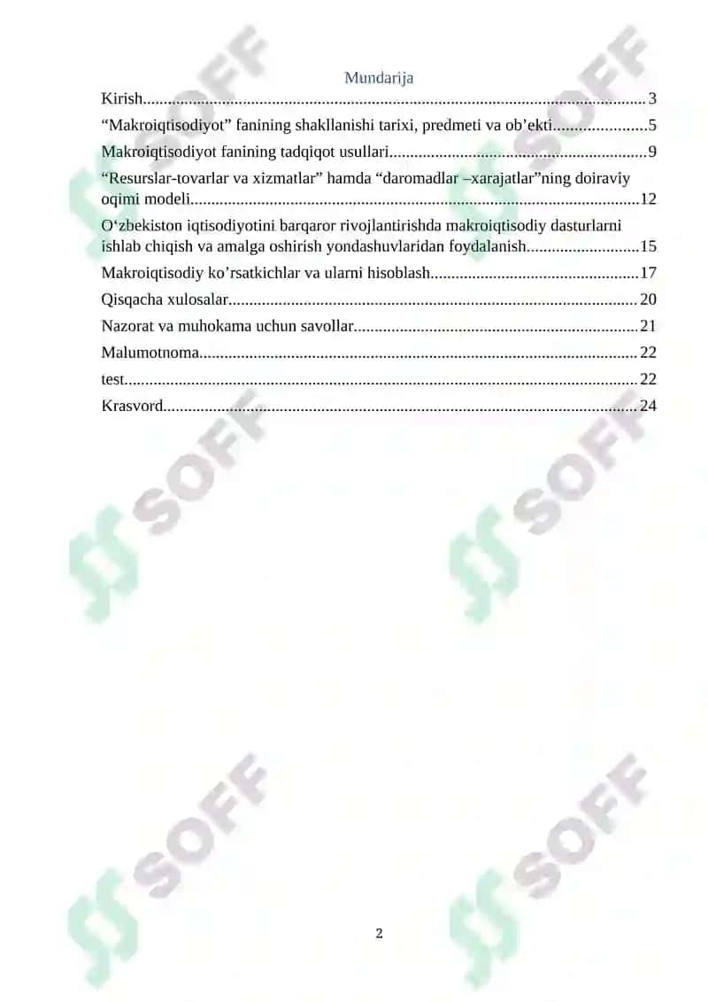 Makroiqtisodiy muvozanatlik va unga erishishning bozor iqtisodiyotidagi shart sharoitlari 2