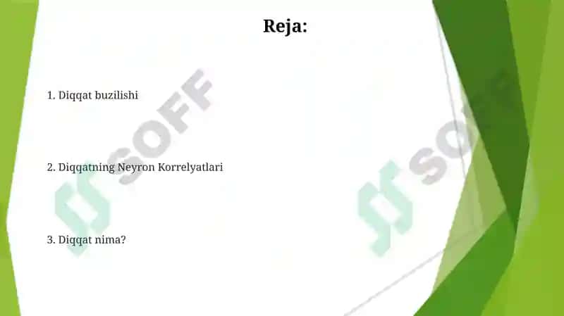 Diqqat haqida tushuncha va uning nerv-feziologik asoslari 2