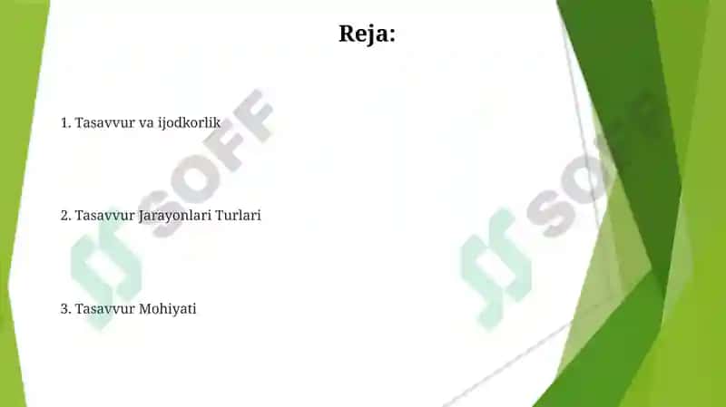 Xayol jarayonlari va xayol turlari 2
