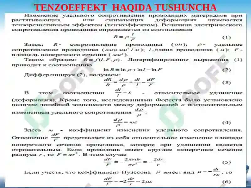 Tenzorezistorlar 2