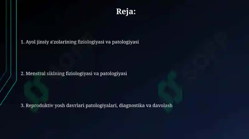 Ayollar jinsiy azosi fizologiyasi va patologiyasi hays sekli 2