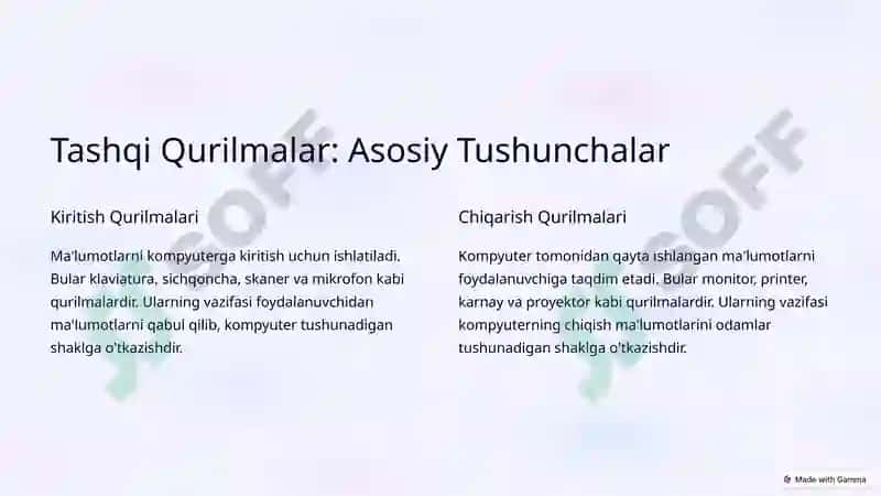 Tashqi Qurilmalar va Assembler Tilida Dasturlash 2
