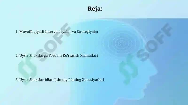 Uysiz Shaxslarga Yordam Ko'rsatish Xizmatlari 2