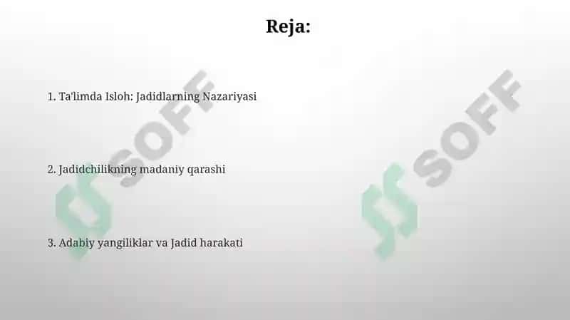 Jadid Adabiyoti va Ijtimoiy O'zgarishlar 2