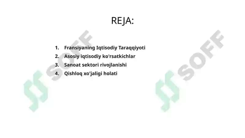 Fransiyaning Iqtisodiy Taraqqiyoti 2