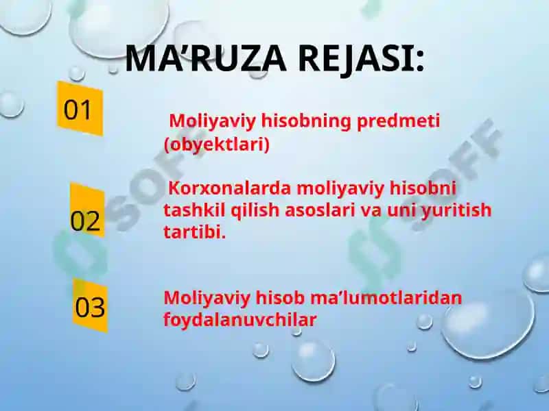 MOLIYAVIY HISOB FANINING PREDMETI VA METODI 2