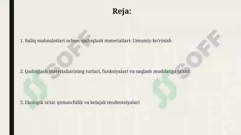 Baliq mahsulotlarini uchun qadoqlash matryalari 2