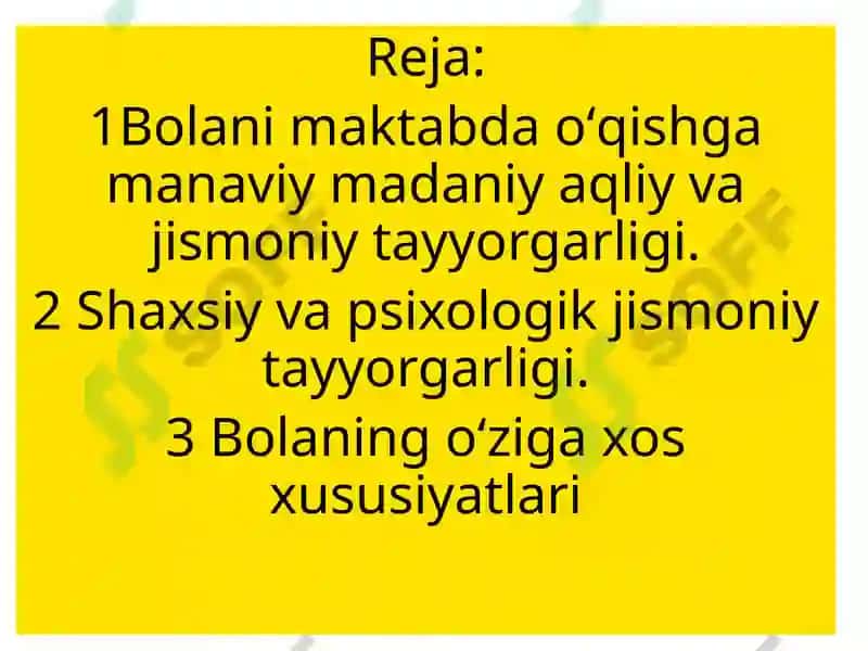 Bolalarni maktab taʼlimiga tayyorgarligi 2