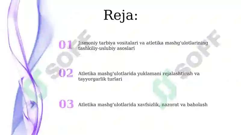 Jismoniy Tarbiya Vositalari va Atletika Mashg'ulotlari 2