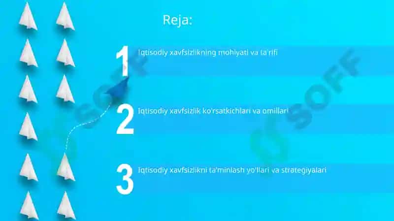 Iqtisodiy xavfsizlik tushunchasi 2