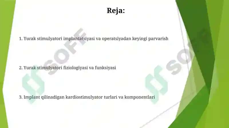 Yurak stimulyatori implantatsiyasi va operatsiyadan keyingi parvarish 2