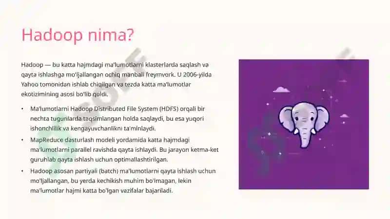 Hadoop va Spark: Farqlar va Afzalliklar 2