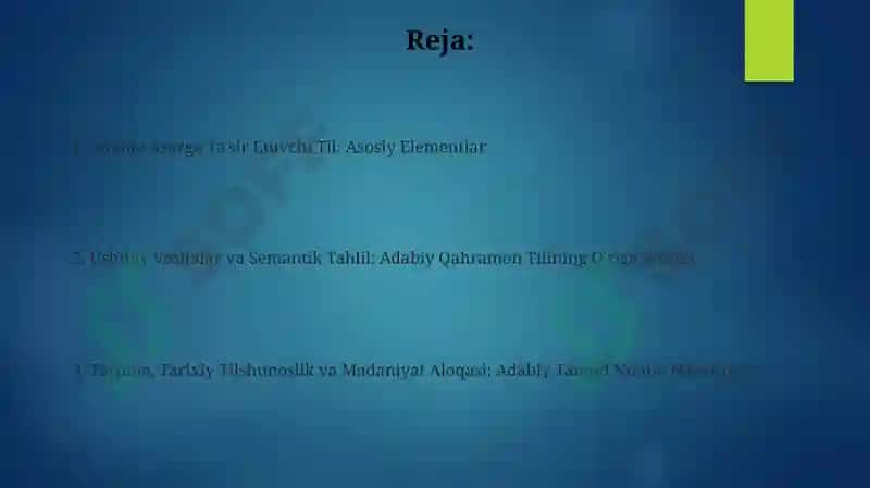 Badiiy asar tili 2