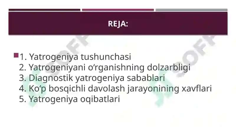 Hozirgi zamon tibbiyotida yatrogeniya muammolari. Yatrogeniyaning ahamiyati, dolzarbligi 2