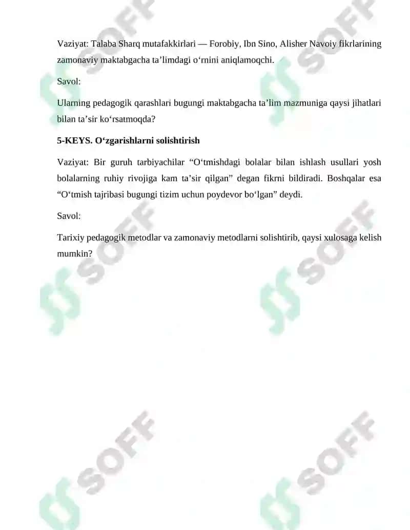 Maktabgacha ta'lim tarixi 2