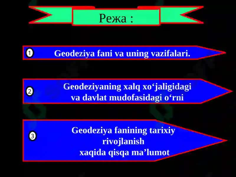 Geodeziya haqida ma’lumotlar 2