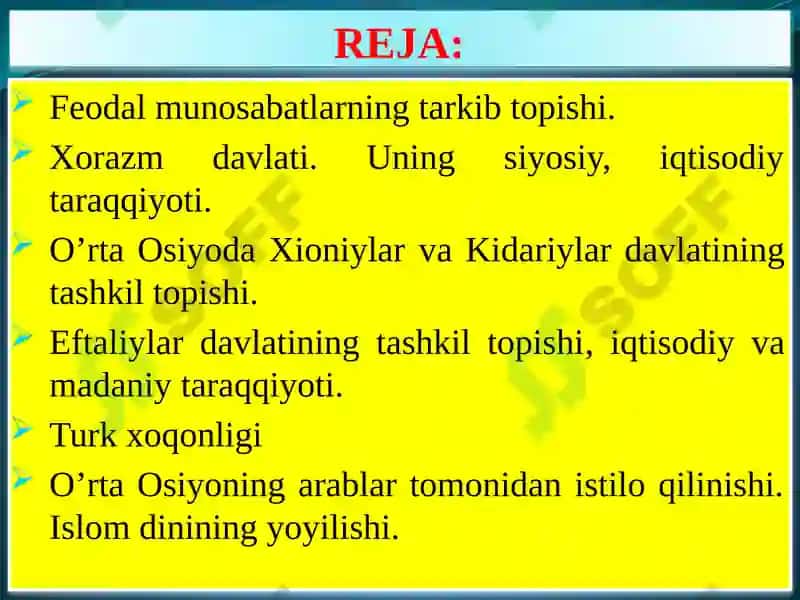 ILKO’RTA ASRLARDA O’ZBEK DAVLATCHILIGI: IJTIMOIY-SIYOSIY, IQTISODIY, MADANIY HAYOT 2