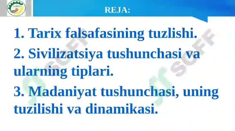 TARIX FALSAFASI 2