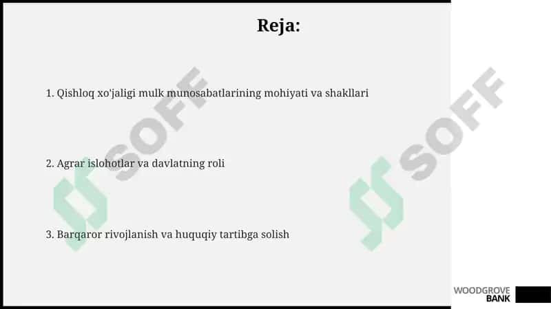 Qishloq xo'jaligi mulkiy munosabatlari 2