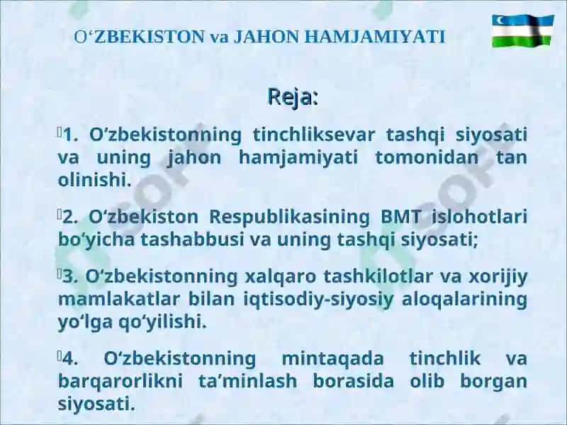 O‘zbekistonning eng yangi tarixi 2