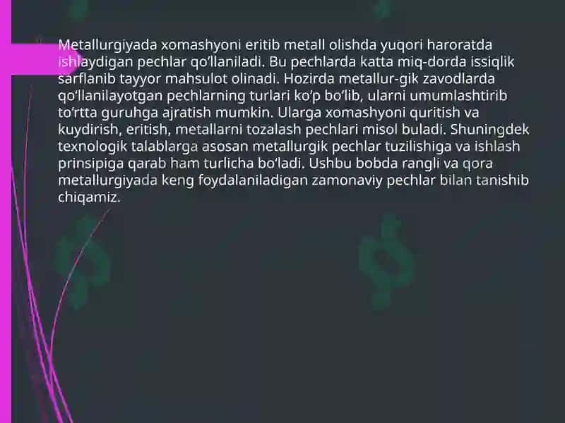 Metallurgik pechlar 2