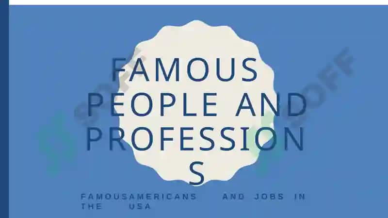 "FAMOUS AMERICANS AND JOBS IN THE USA" 2