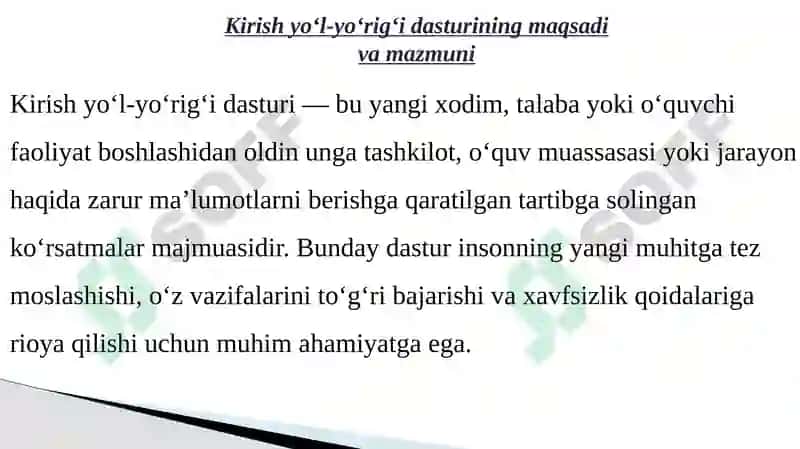 Kirishyo'lyo'rig'idastur 2