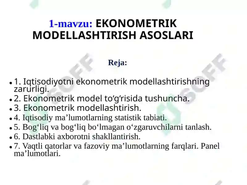 EKONOMETRIKA 2