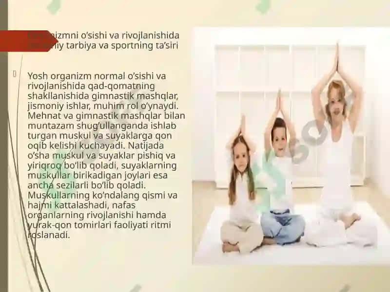 Jismoniy mashqlarning odam organizmi va rivojlanishiga ta`siri 2