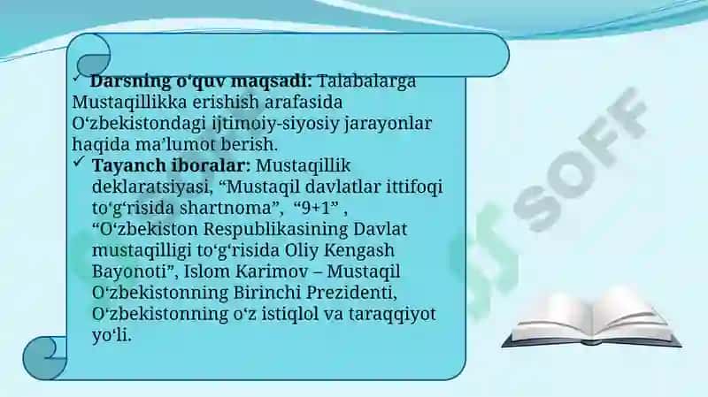 O'ZBEKISTON TANLAGAN MUSTAQIL RIVOJLANISH YO'LI VA UNING AHAMIYATI 2