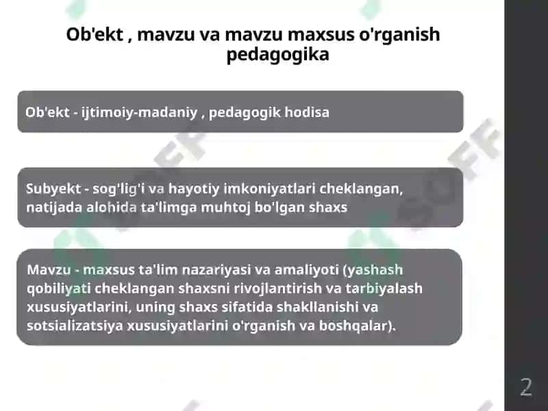 KORREKSION PEDAGOGIKA ASOSLAR 2