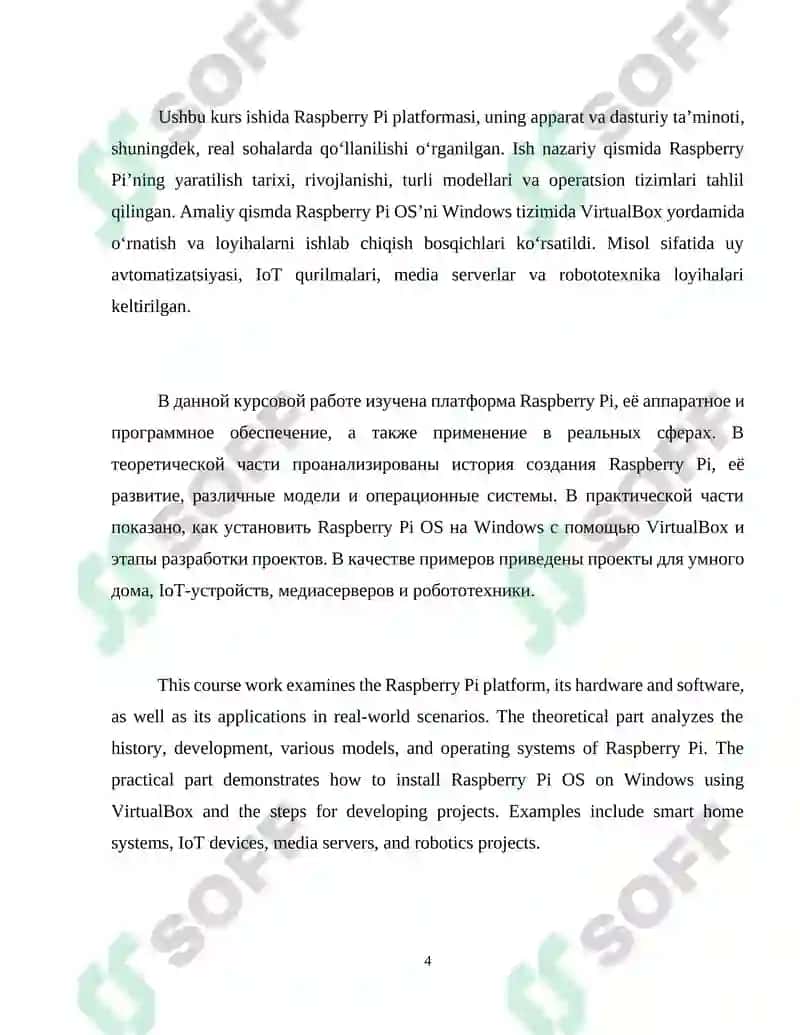 RASPBERRY PI IMKONIYATLARI VA QO‘LLANILISHI 2