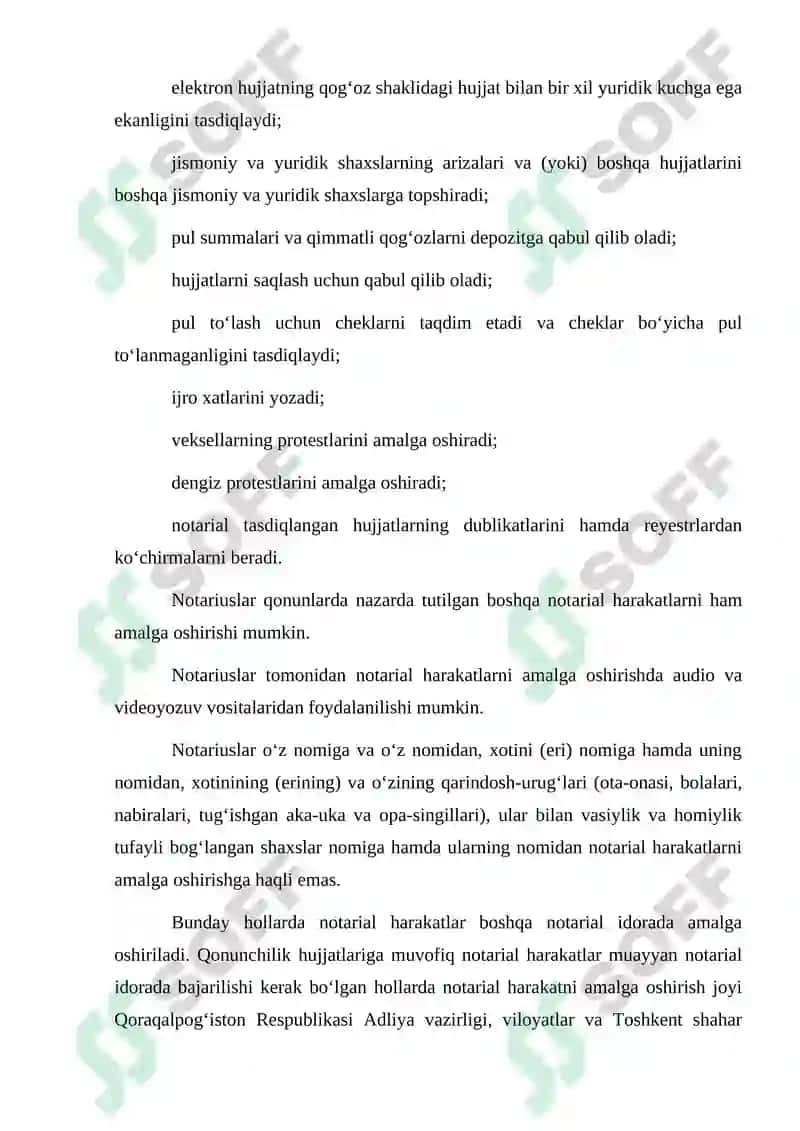 Notarial harakatlarni amalga oshirishning umumiy qoidalari 2