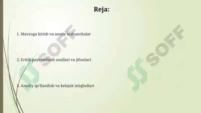 Eritib payvandlash texnologiyasi va jihozlari 2