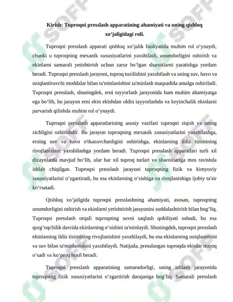 Tuproqni presslash apparati 2