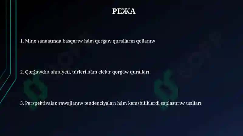 Basqarıw hám qorǵaw qurallarınıń túrleri hám áhmiyeti 2