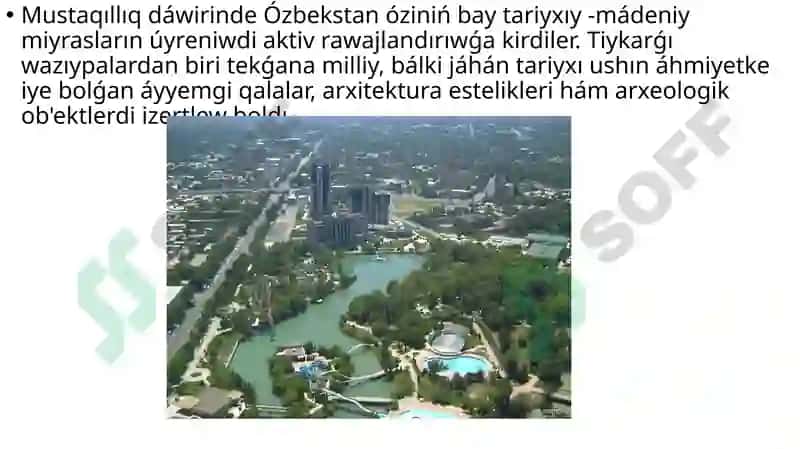 Ózbekstanóziniń Tariyxıy-mádeniymiyrasları 2