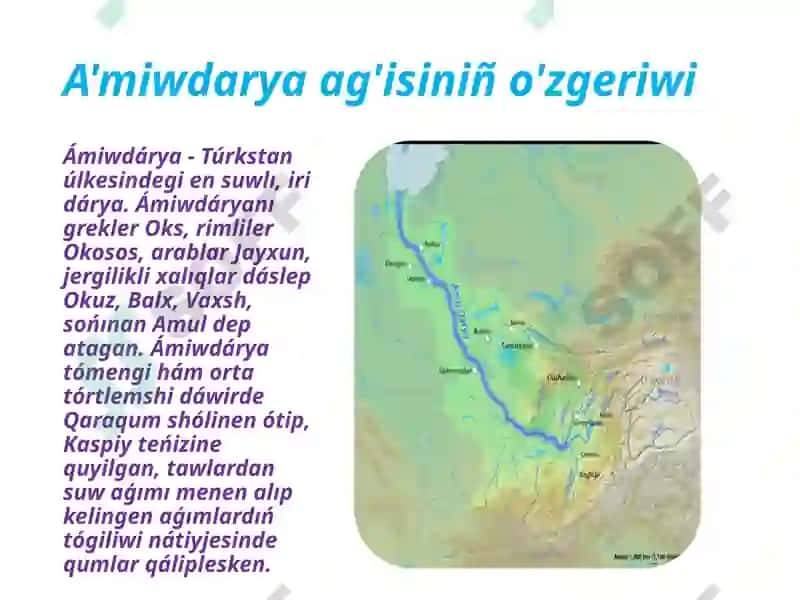 Ámiwdárya ag'isiniñ o'zgeriwi 2