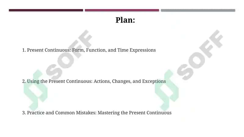 Present Continuous 2