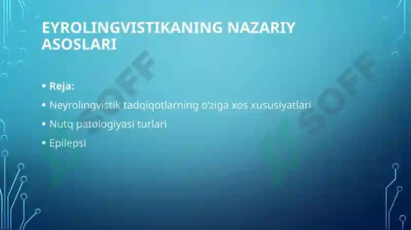 Neyrolinglistika (taqdimot) 2