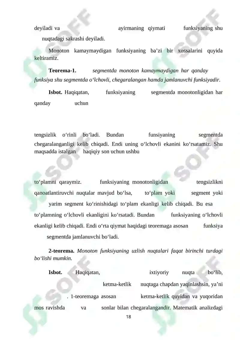 Monoton funksiyalar 2