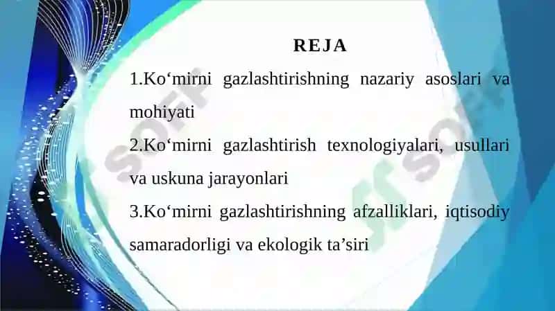 Ko'mirni gazlashtirish 2