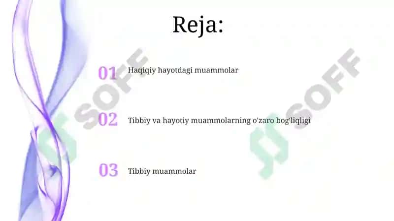 Tibbiyotda va real hayotda uchrab turadigan muammoli vaziyatlar 2
