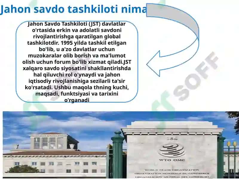 Jahon savdo tashkiloti haqida prezentatsiya 2