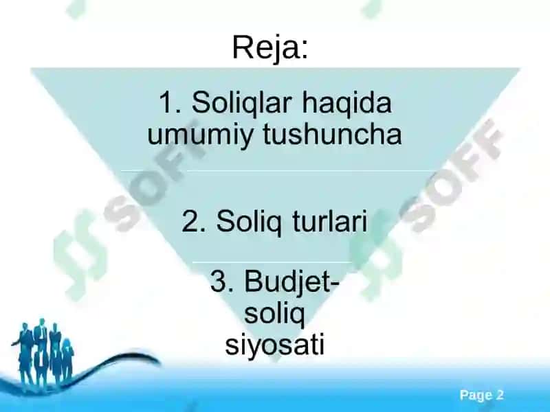 BUDJET-SOLIQ SIYOSATI 2