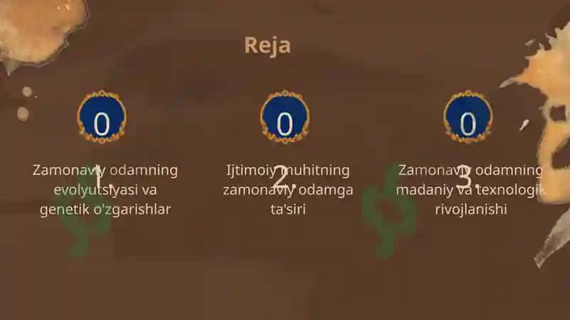 Zamonaviy odamning evolyutsiyasi va genetik o'zgarishlar 2