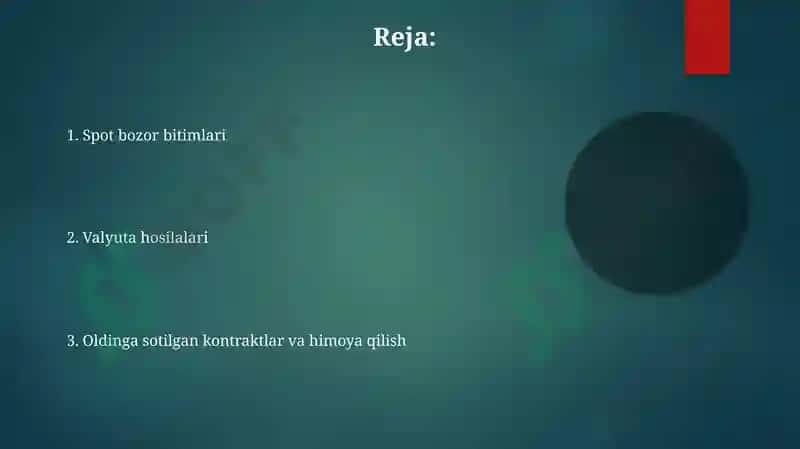Xorijiy valyuta bozorlaridagi aperatsiyalar 2