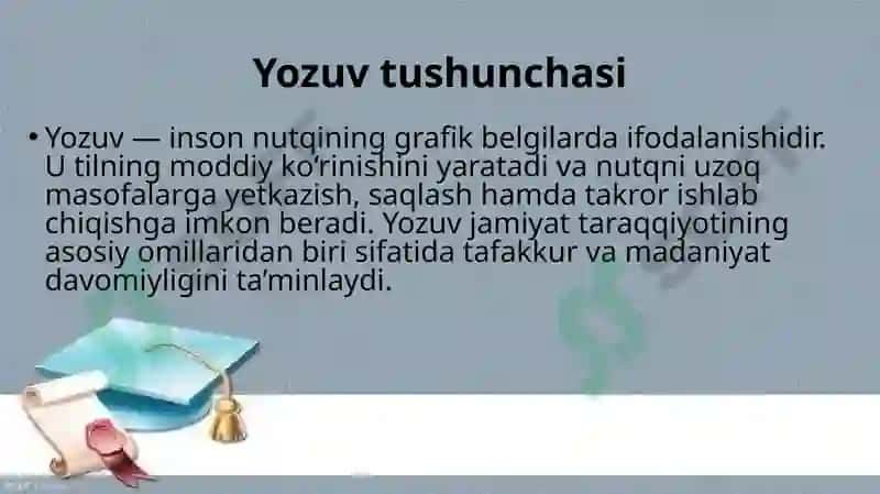 Yozuv va uning turlari 2